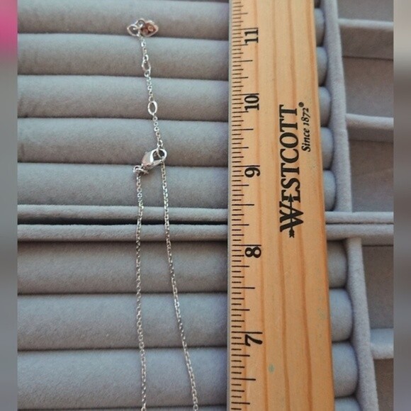 Swarovski Holy Night Red Clear Star Crystal 16-in Rhodium Pendant Necklace - Picture 3 of 7